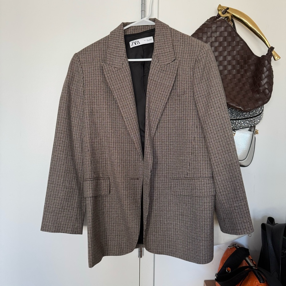 Zara plaid blazer
